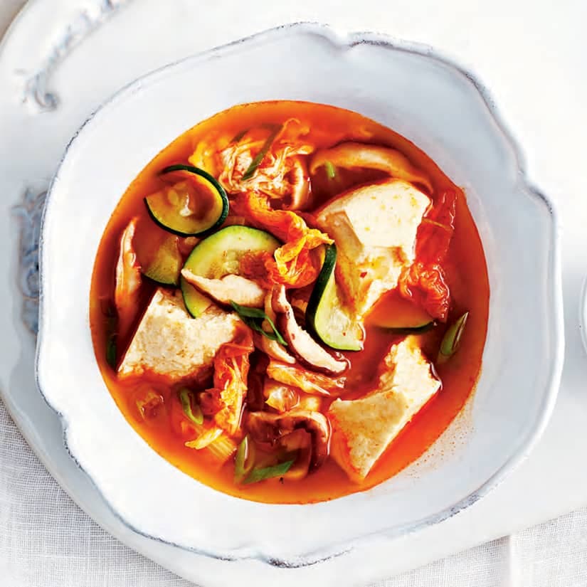 Soupe au tofu épicé à la coréenne