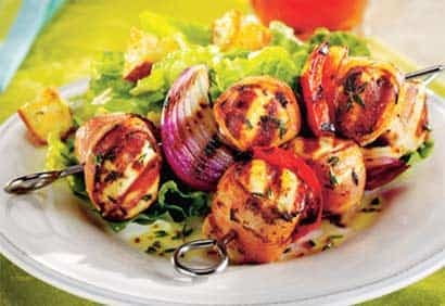 Brochettes de poulet César