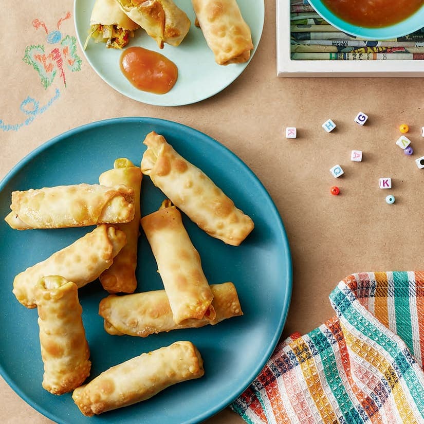 Rouleaux de légumes croustillants, sauce aigre-douce