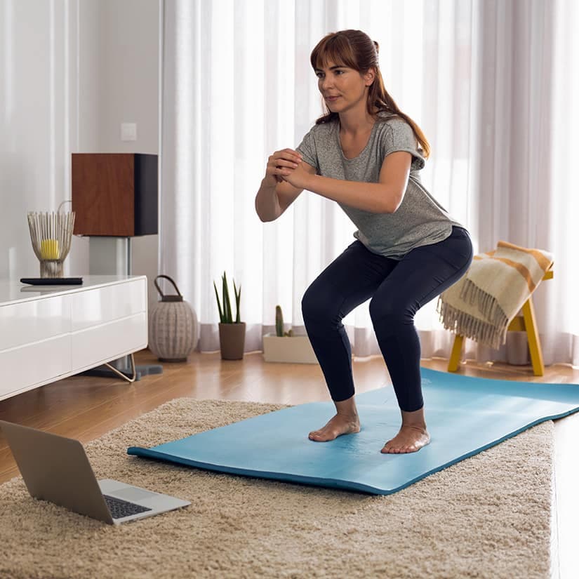 Routine d'exercices simples pour garder la forme