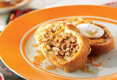 Pain doré à l'orange et au granola