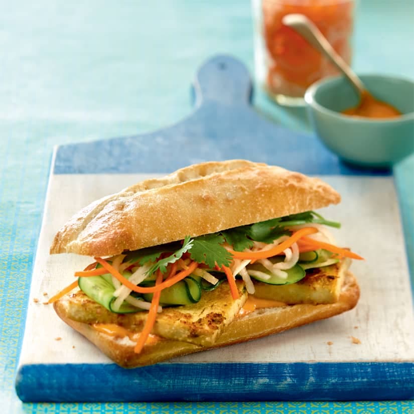 Sandwichs banh mi au tofu
