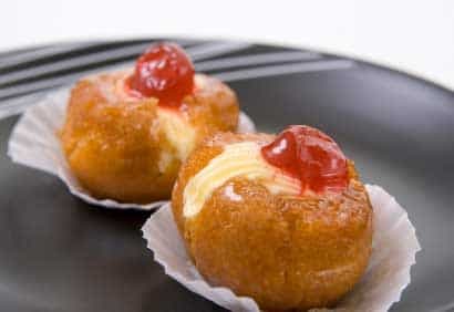 Petits soufflés aux fraises