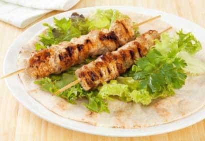 Brochettes de poulet exotiques