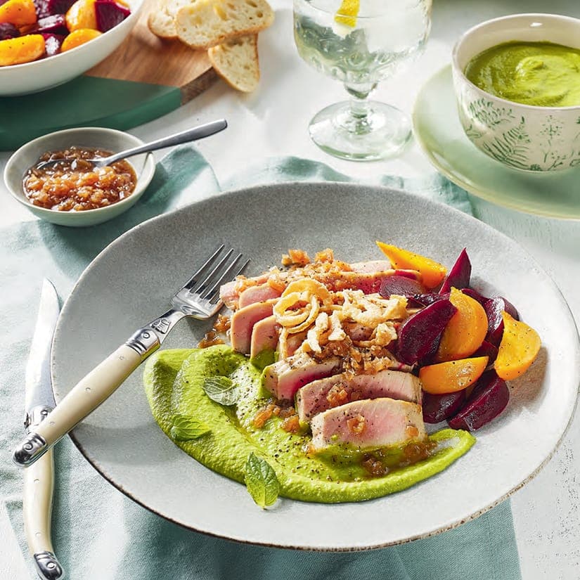 Thon grillé à la lime et à l’échalote