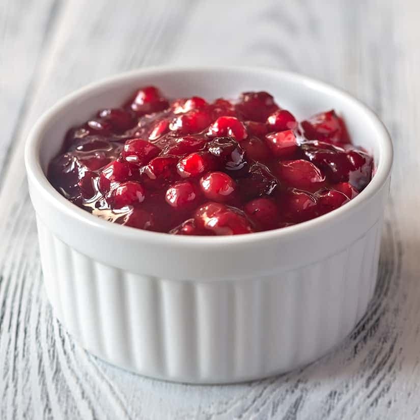 Sauce aux canneberges express