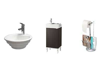 8 meubles de salle de bains pour petits espaces