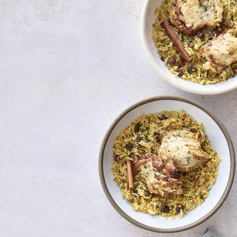 Riz biryani au poulet, à l’autocuiseur