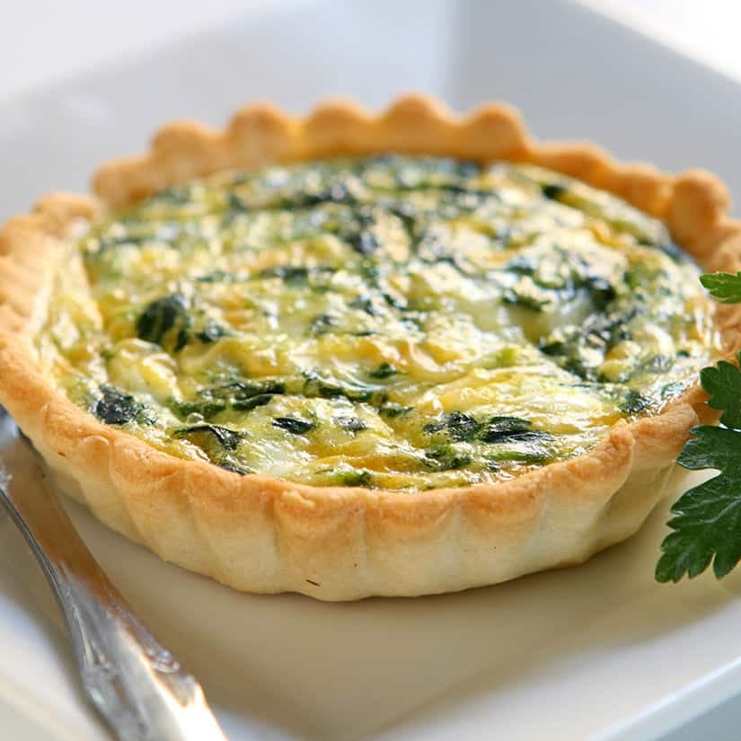 Quiche aux épinards et au fromage