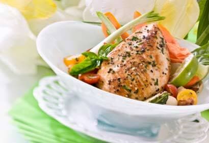 Poitrines de poulet grillées à la moutarde