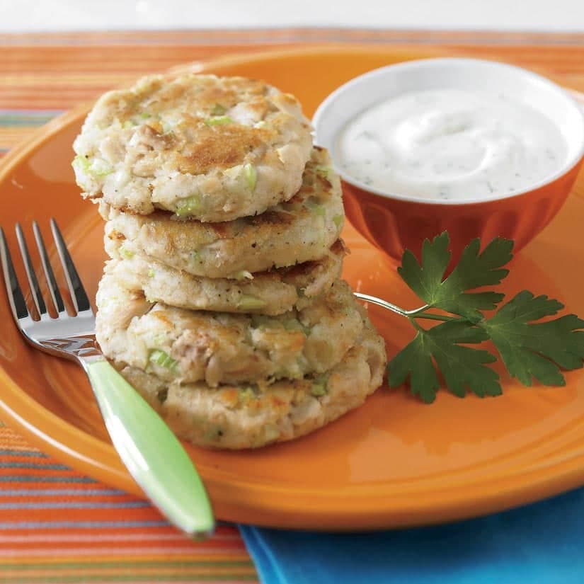 Galettes de pommes de terre au thon