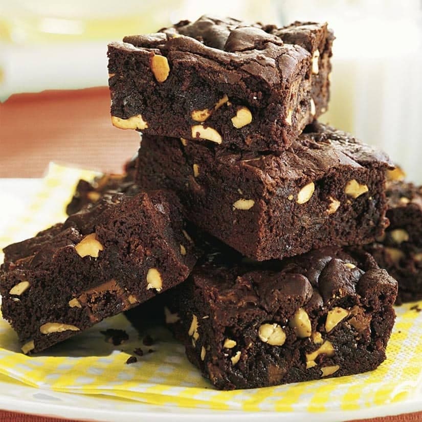 Brownies caramel brisé & noix de cajou gourmands