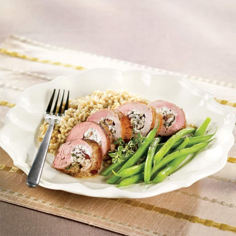 Filet porc farci chèvre & noix