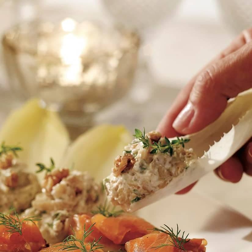 Endives farcies au fromage de chèvre et aux figues