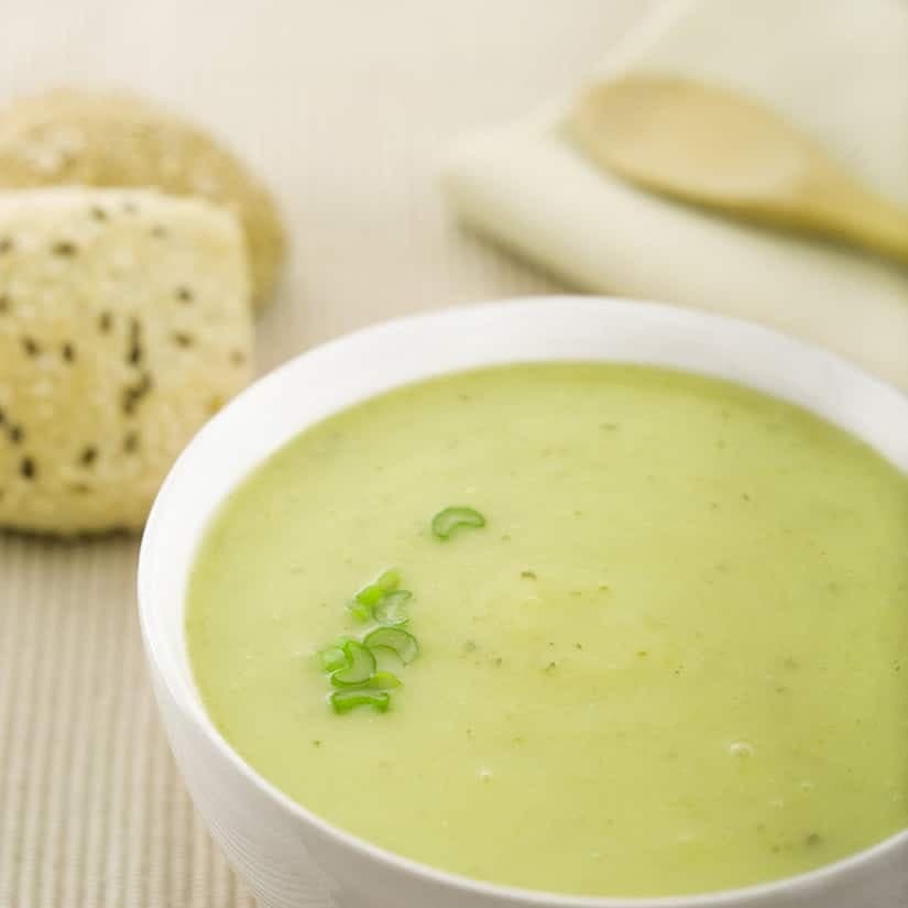 Potage aux poireaux et aux carottes