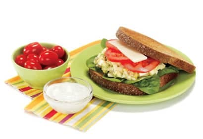 Sandwich grillé à la salade aux oeufs