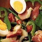 Salade du midi au jambon et aux légumes