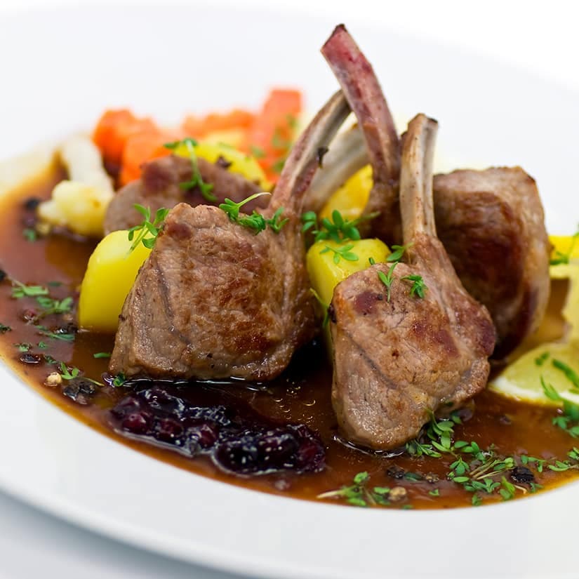 Carrés d'agneau à la coriandre