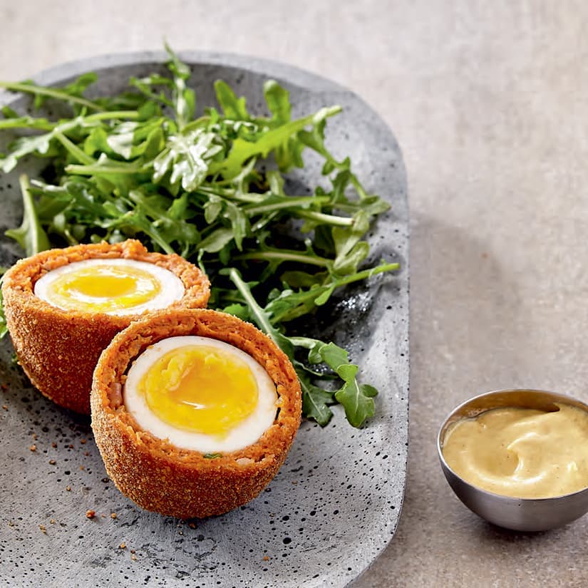 Oeufs écossais à la saucisse merguez