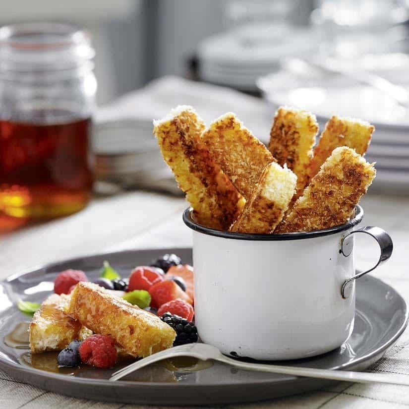 Bâtonnets de pain doré à l'érable