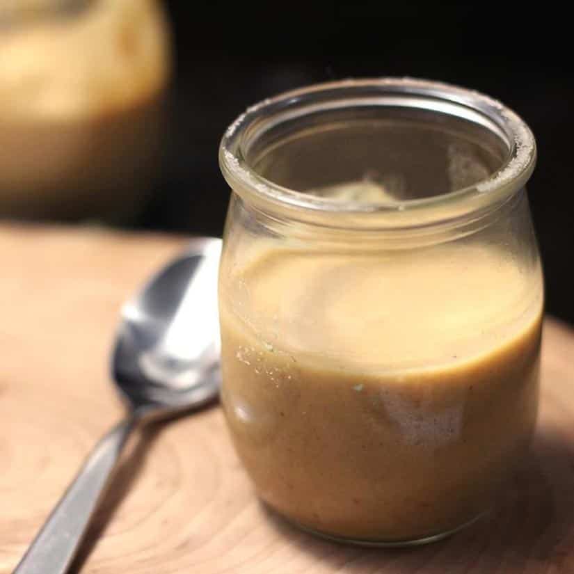 Petits pots crème érable-beurre d'arachides