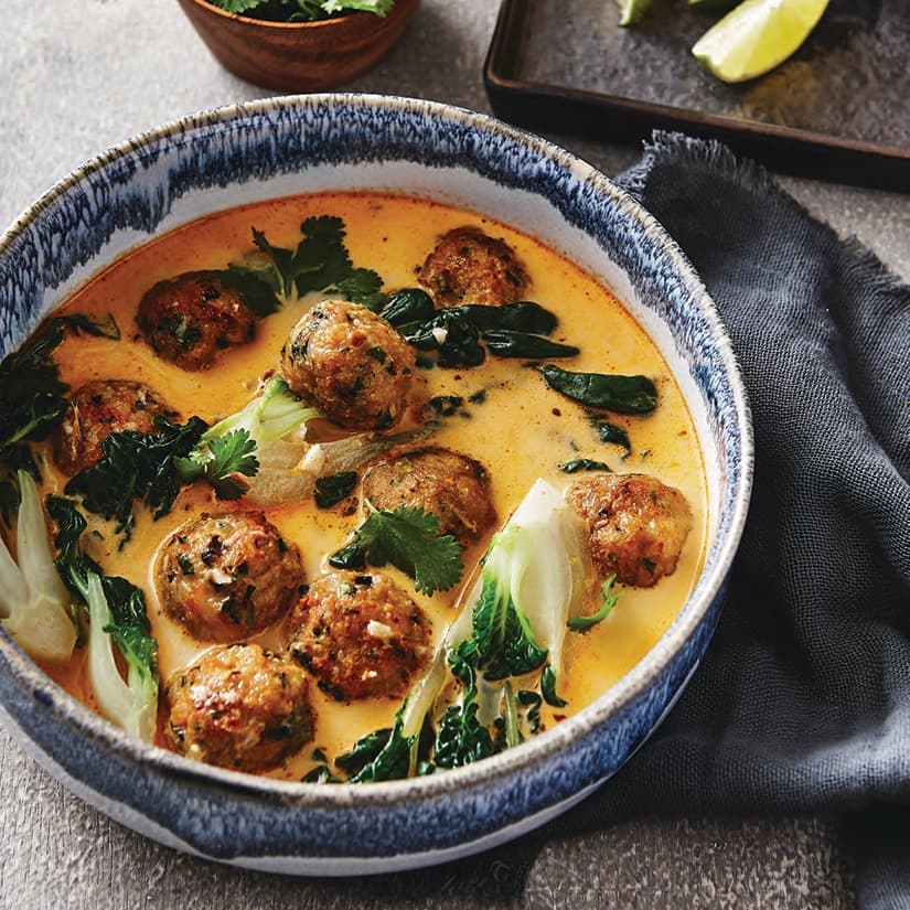 Boulettes de crevettes au lait de coco