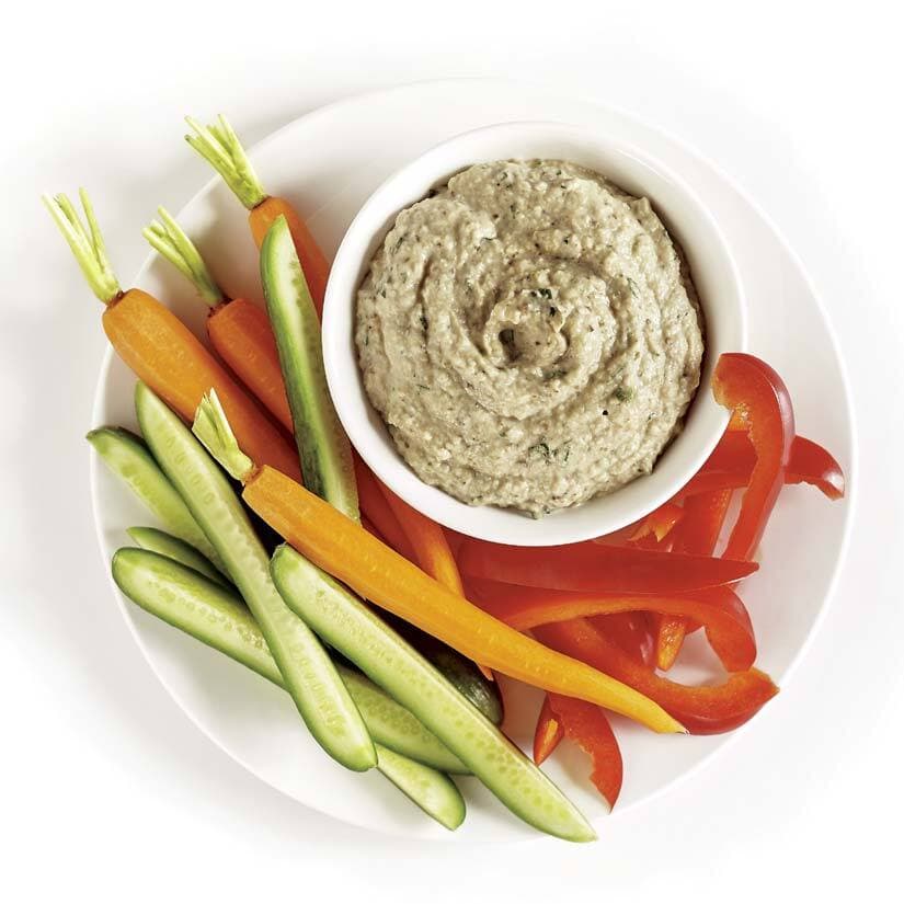 Trempette d’aubergine rôtie