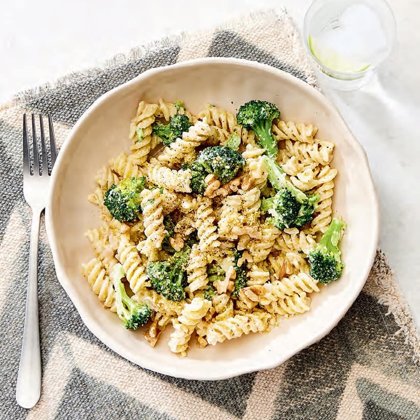 Pâtes au tahini et citron