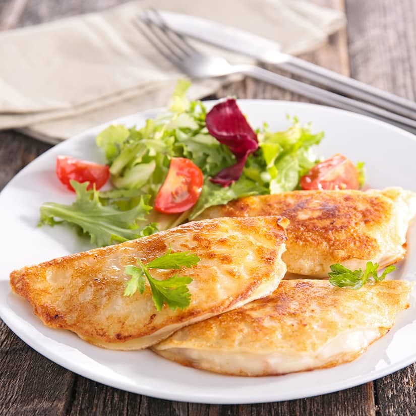 Crêpes farcies au jambon et au fromage