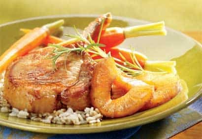 Côtelettes de porc à l'ananas