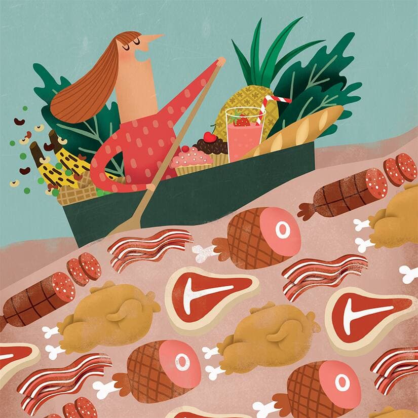 Être végane dans un monde omnivore