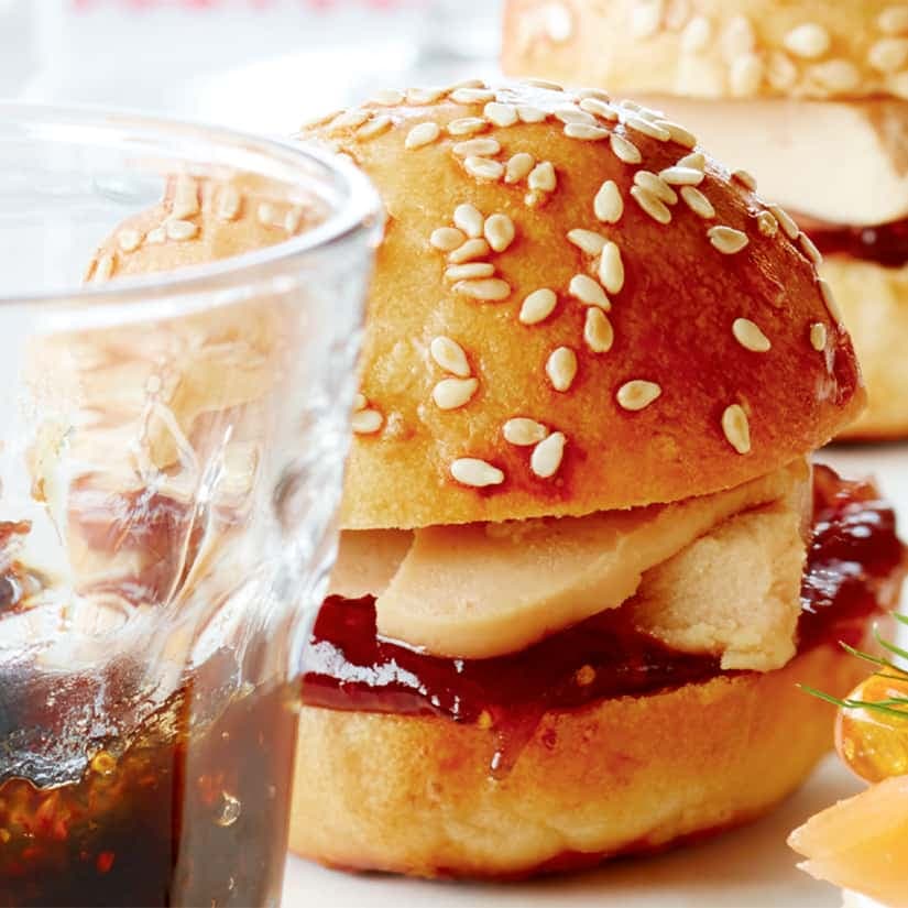 Miniburgers de foie gras