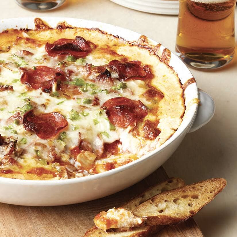 Trempette chaude façon pizza toute garnie