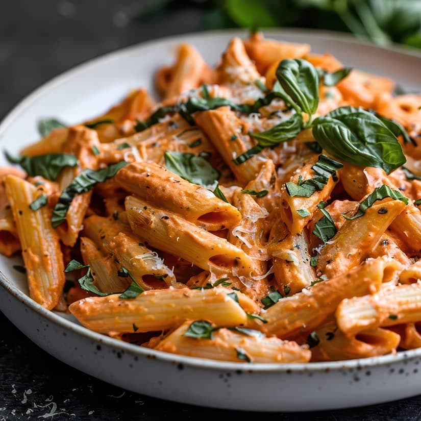 Recette pâtes sauce rosée protéinée fait fureur