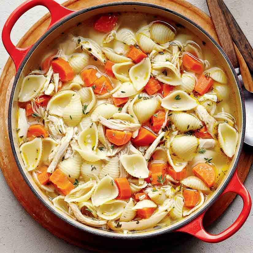 Soupe-repas express au poulet