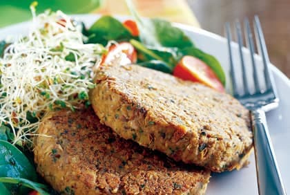 Croquettes de lentilles aux champignons