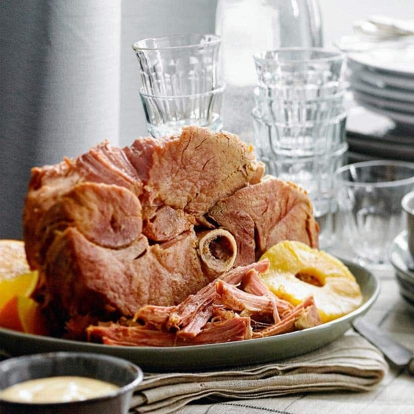 Jambon effiloché à l'ananas et à l'érable