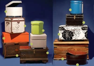 Coffres et poufs de rangement