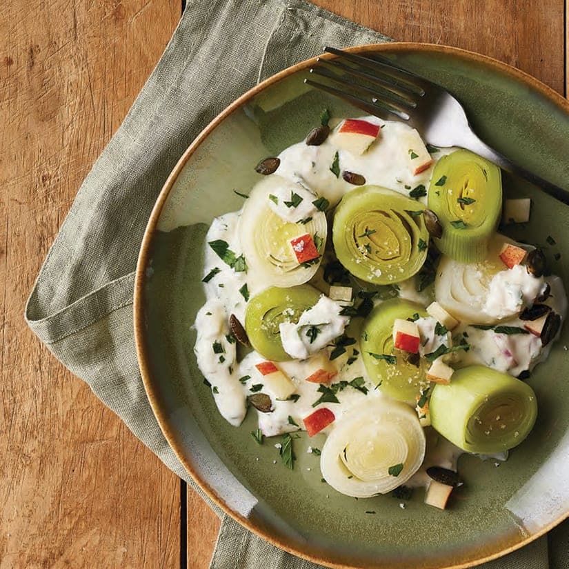 Rondelles de poireau vinaigrette