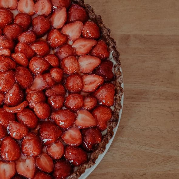 Tarte aux fraises et à la crème