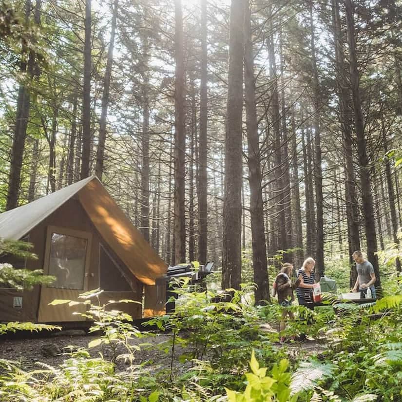 Nouveau site de glamping familial aux Laurentides