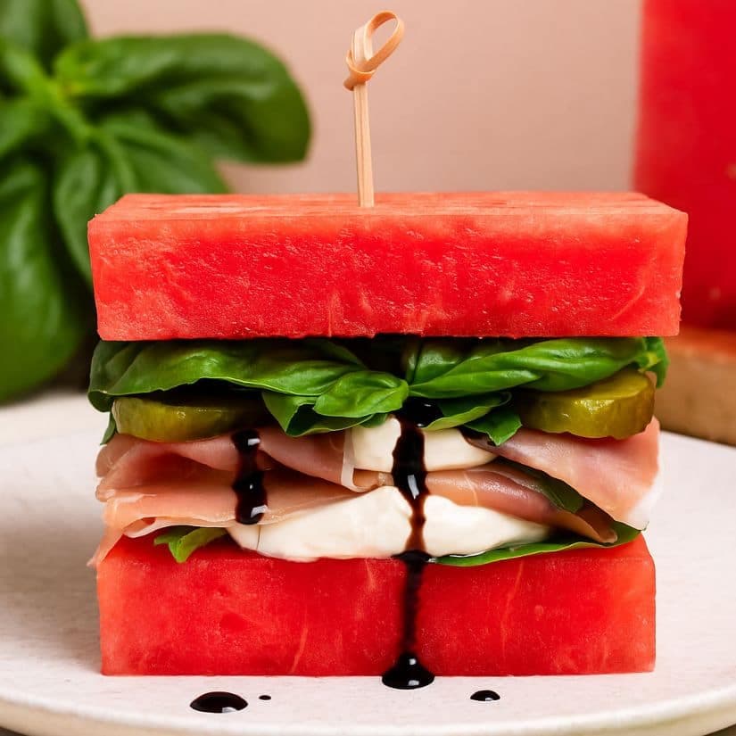 Le sandwich melon d'eau : lunch rafraîchissant