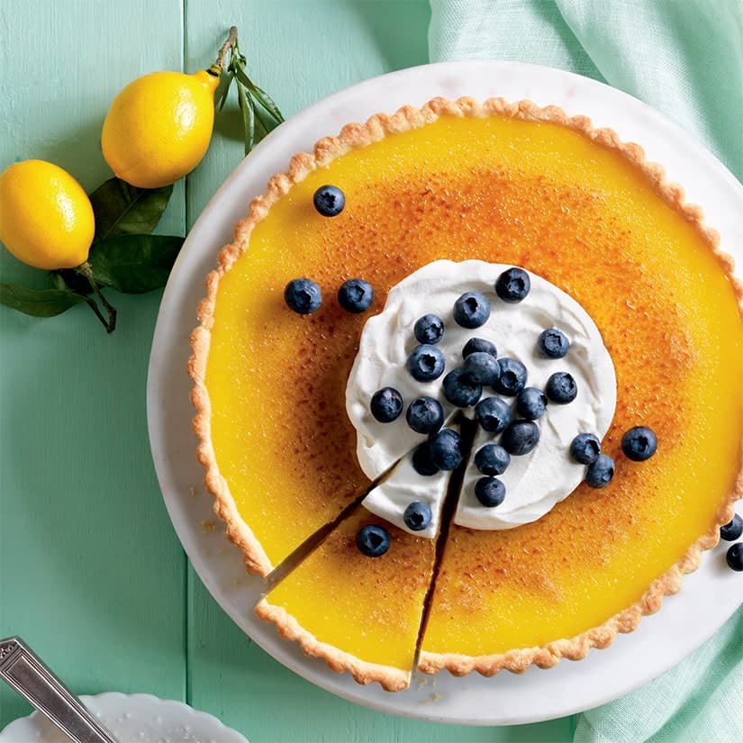 Tarte au citron façon crème brûlée