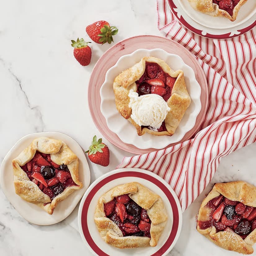 Tartelettes rustiques aux fruits rouges