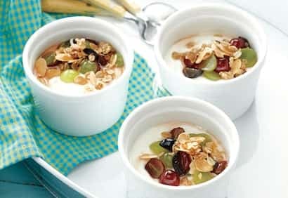 Garniture aux raisins et au muesli