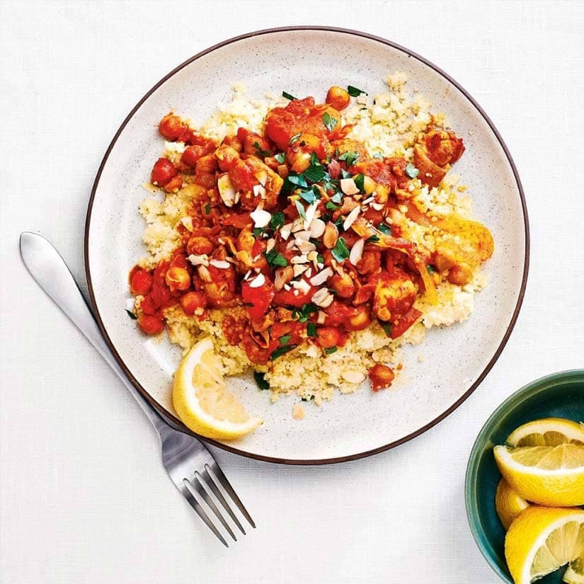 Tajine de poulet aux abricots