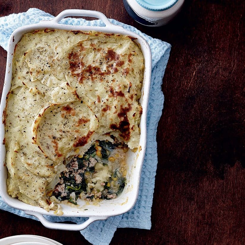 Pâté chinois veau et épinards