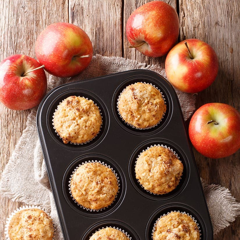 Muffins au fromage et aux pommes