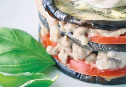 Lasagne d'agneau et d'aubergine au cumin