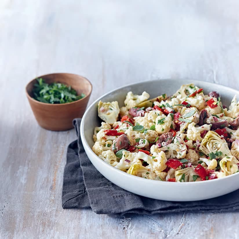 Salade de chou-fleur mariné à l’italienne